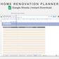 Google Sheets - Home Renovation Planner - Sweet