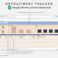 Google Sheets - Recruitment Tracker - Sweet