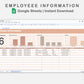 Google Sheets - Employee Information - Neutral