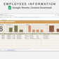 Google Sheets - Employee Information - Boho