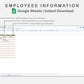 Google Sheets - Employee Information - Boho