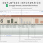 Google Sheets - Employee Information - Earthy