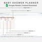 Google Sheets - Baby Shower Planner - Neutral