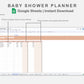 Google Sheets - Baby Shower Planner - Neutral
