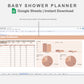 Google Sheets - Baby Shower Planner - Neutral