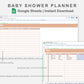 Google Sheets - Baby Shower Planner - Neutral