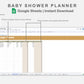 Google Sheets - Baby Shower Planner - Boho