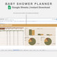 Google Sheets - Baby Shower Planner - Boho