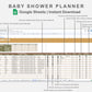 Google Sheets - Baby Shower Planner - Boho