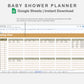 Google Sheets - Baby Shower Planner - Boho