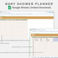 Google Sheets - Baby Shower Planner - Boho