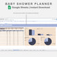 Google Sheets - Baby Shower Planner - Sweet