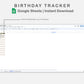 Google Sheets - Birthday Tracker - Boho