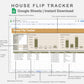 Google Sheets - House Flip Tracker - Boho