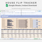 Google Sheets - House Flip Tracker - Sweet