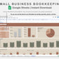 Google Sheets - Small Business Bookkeeping - Earthy