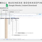 Google Sheets - Small Business Bookkeeping - Sweet