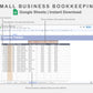 Google Sheets - Small Business Bookkeeping - Sweet