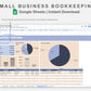 Google Sheets - Small Business Bookkeeping - Sweet