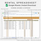 Google Sheets - Rental Spreadsheet - Boho