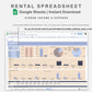 Google Sheets - Rental Spreadsheet - Sweet