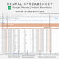 Google Sheets - Rental Spreadsheet - Multi Property - Neutral