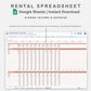 Google Sheets - Rental Spreadsheet - Multi Property - Neutral
