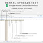 Google Sheets - Rental Spreadsheet - Multi Property - Boho