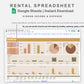 Google Sheets - Rental Spreadsheet - Multi Property - Boho