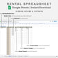 Google Sheets - Rental Spreadsheet - Multi Property - Earthy