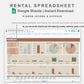 Google Sheets - Rental Spreadsheet - Multi Property - Earthy
