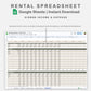 Google Sheets - Rental Spreadsheet - Multi Property - Earthy