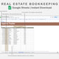 Google Sheets - Real Estate Bookkeeping - Earthy