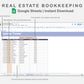 Google Sheets - Real Estate Bookkeeping - Sweet