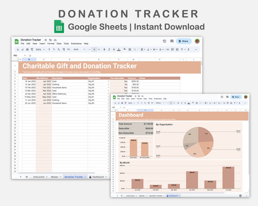 Google Sheets - Donation Tracker - Neutral