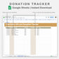Google Sheets - Donation Tracker - Boho