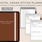 Digital Cross Stitch Planner - Brown