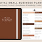 Digital Small Business Planner - Coffee Brown
