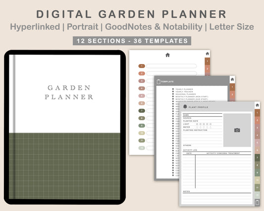 Digital Garden Planner - Neutral