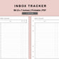 B6 Inserts - Inbox Tracker