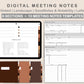 Digital Meeting Notes - Landscape - Brown Coffee
