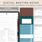 Digital Meeting Notes -Portrait -  Muted
