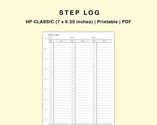 Classic HP Inserts - Step Log