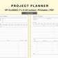 Classic HP Inserts - Project Planner