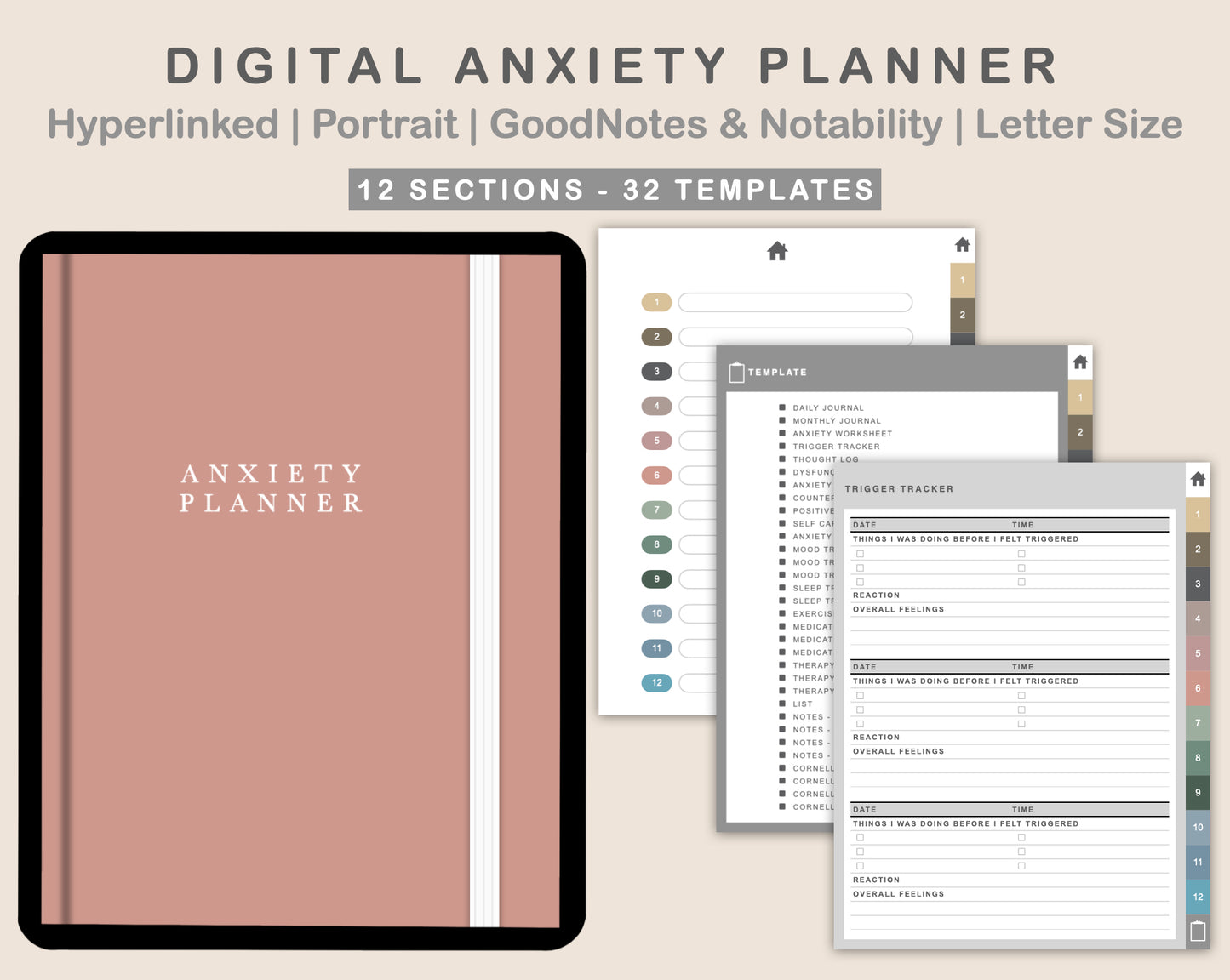Digital Anxiety Journal - Muted