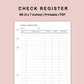 B6 Inserts - Check Register