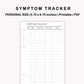 Personal Inserts - Symptom Tracker