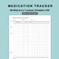 B6 Wide Inserts - Medication Tracker