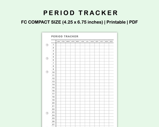 FC Compact Inserts - Period Tracker