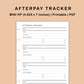 Mini Happy Planner Inserts - Afterpay Tracker